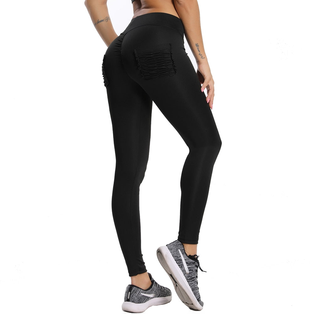 GetUSCart- SEASUM Women's High Waist Yoga Pants Tummy Control Slimming Booty  Leggings Workout Running Butt Lift Tights XS